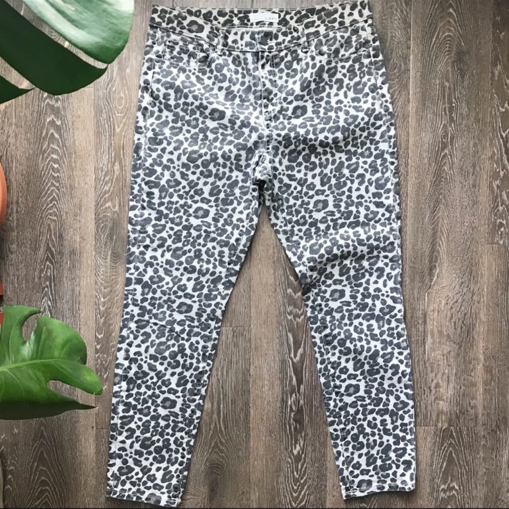 Leopard print Loft jeans - Picture 2 of 5